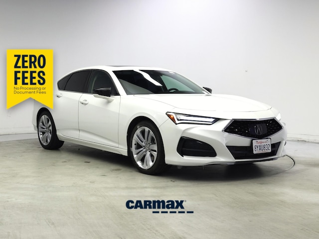 White 2021 Acura TLX FWD with Technology Package Sedan Front-Wheel Drive Automatic