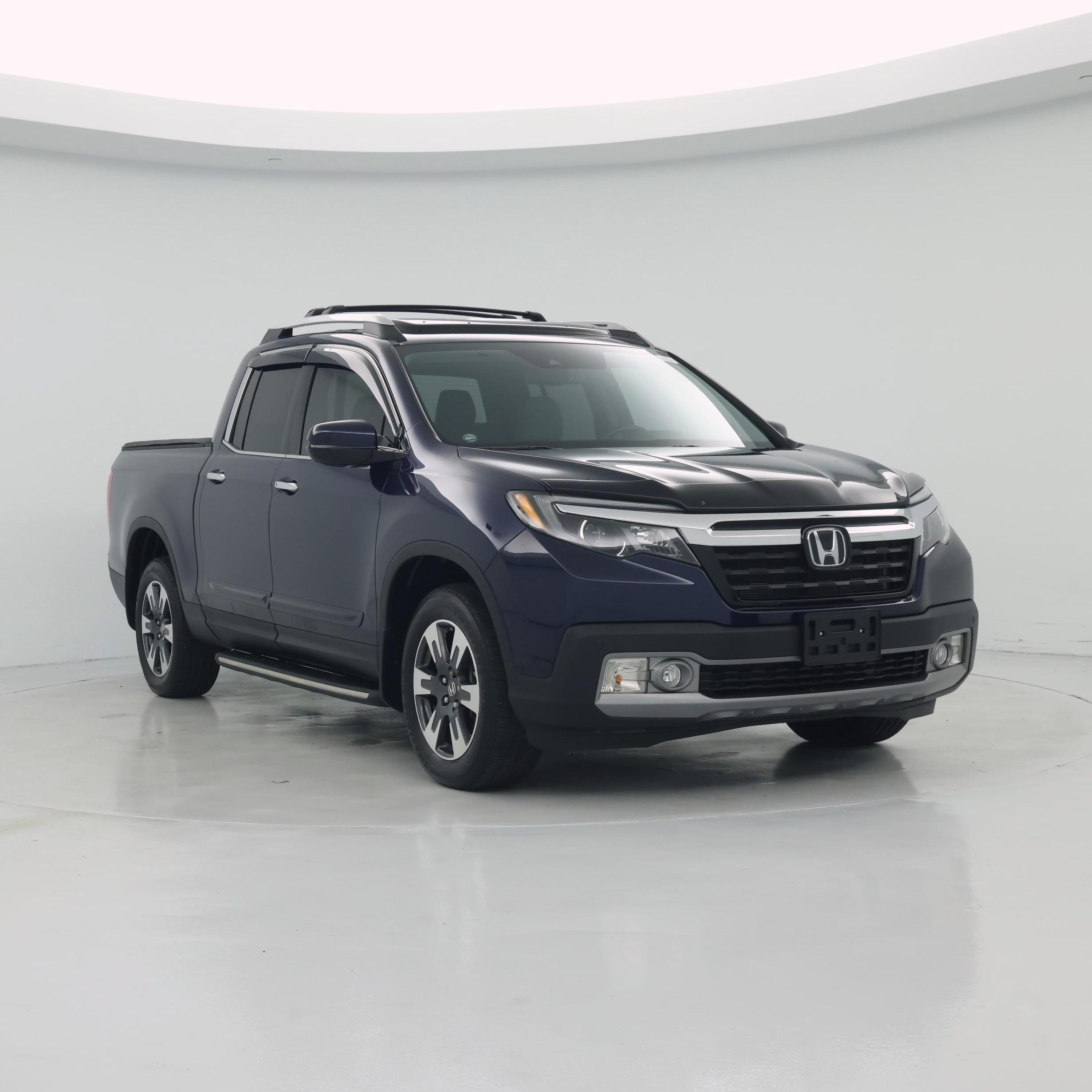 Blue 2019 Honda Ridgeline Pickup Truck All-Wheel Drive Automatic