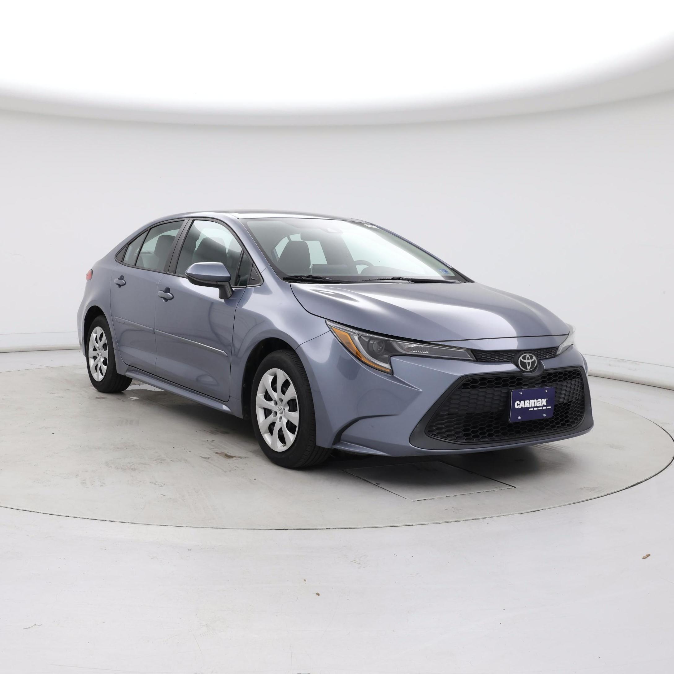 Blue 2020 Toyota Corolla LE FWD Sedan Front-Wheel Drive Automatic
