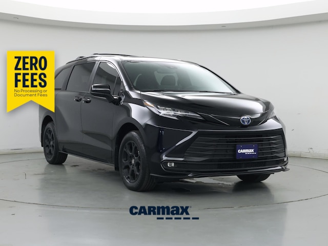 Black 2025 Toyota Sienna Woodland Edition 7-Passenger AWD Minivan All-Wheel Drive Automatic