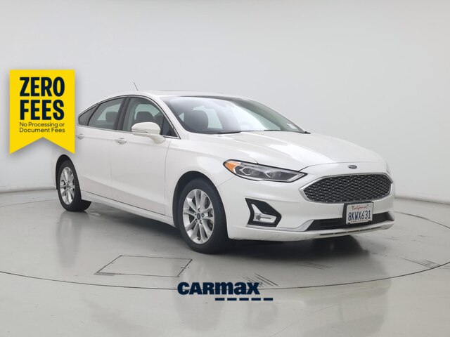 White 2019 Ford Fusion Energi Titanium FWD Sedan Front-Wheel Drive Automatic
