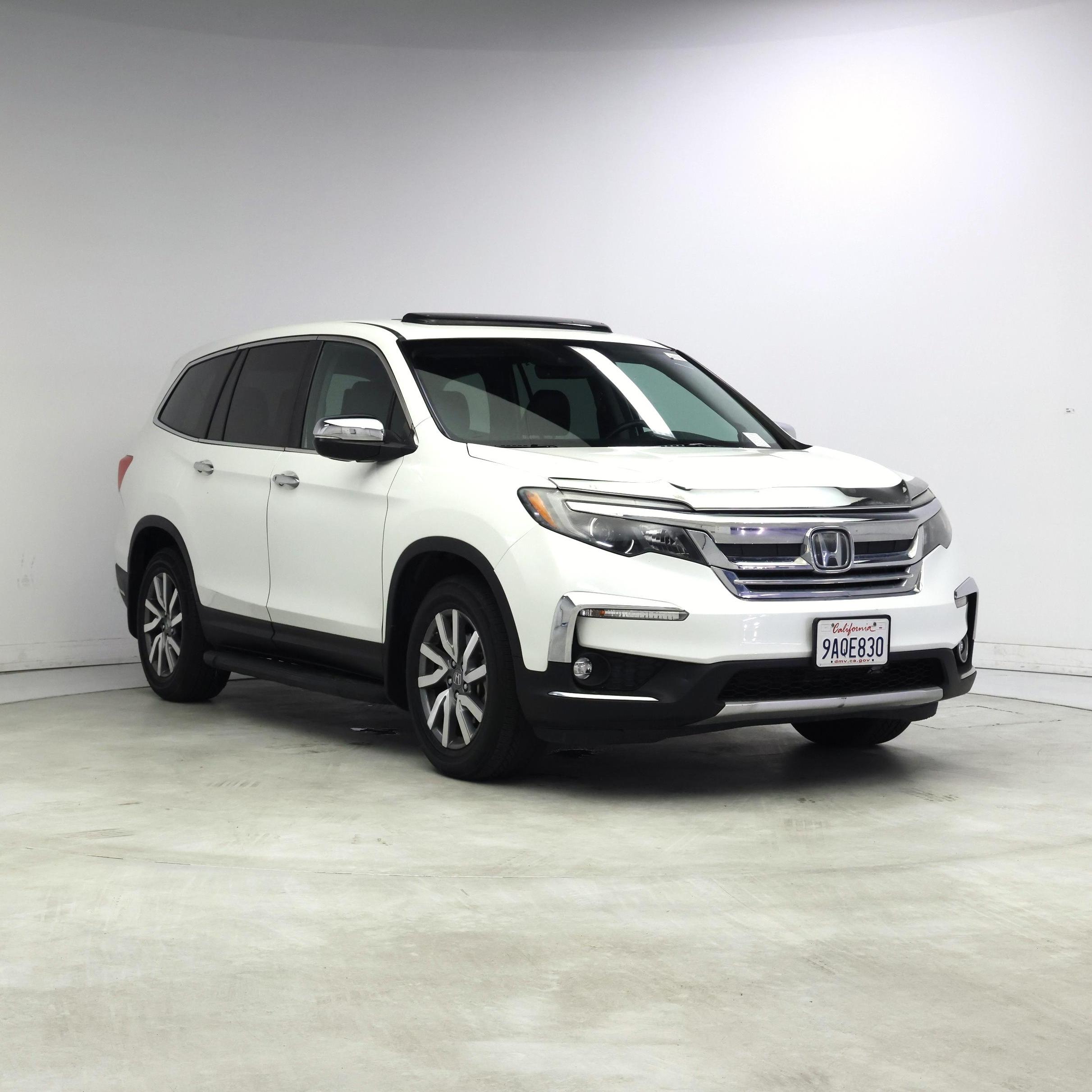 White 2020 Honda Pilot EX-L FWD SUV / Crossover Front-Wheel Drive Automatic