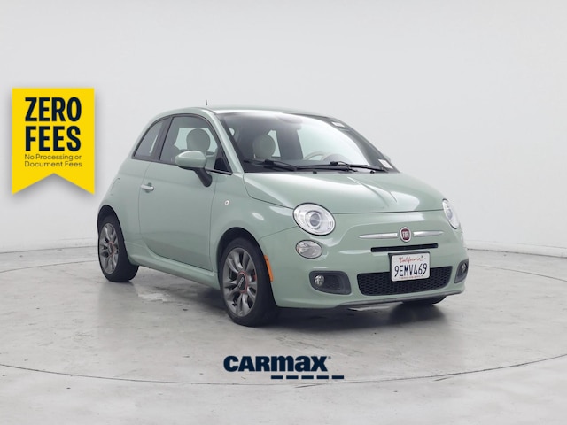 Green 2015 FIAT 500 Hatchback Front-Wheel Drive Automatic