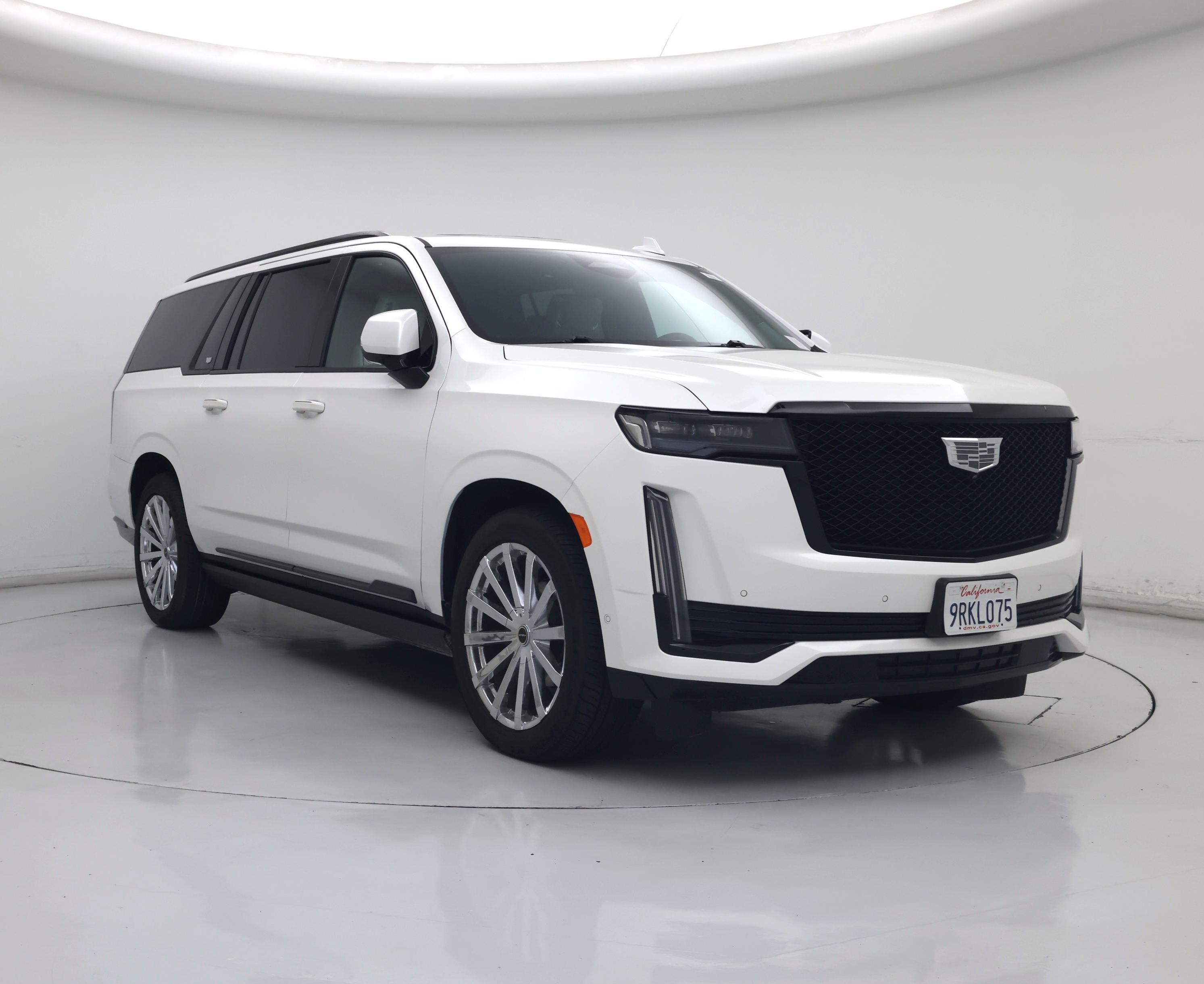White 2021 Cadillac Escalade ESV SUV / Crossover Rear-Wheel Drive Automatic