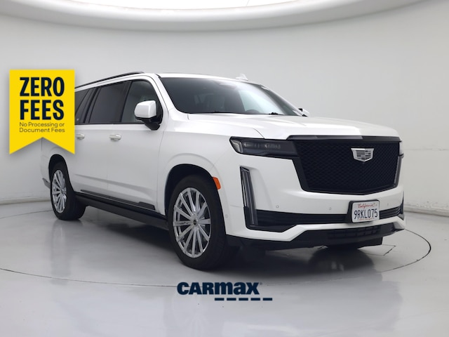White 2021 Cadillac Escalade ESV SUV / Crossover Rear-Wheel Drive Automatic
