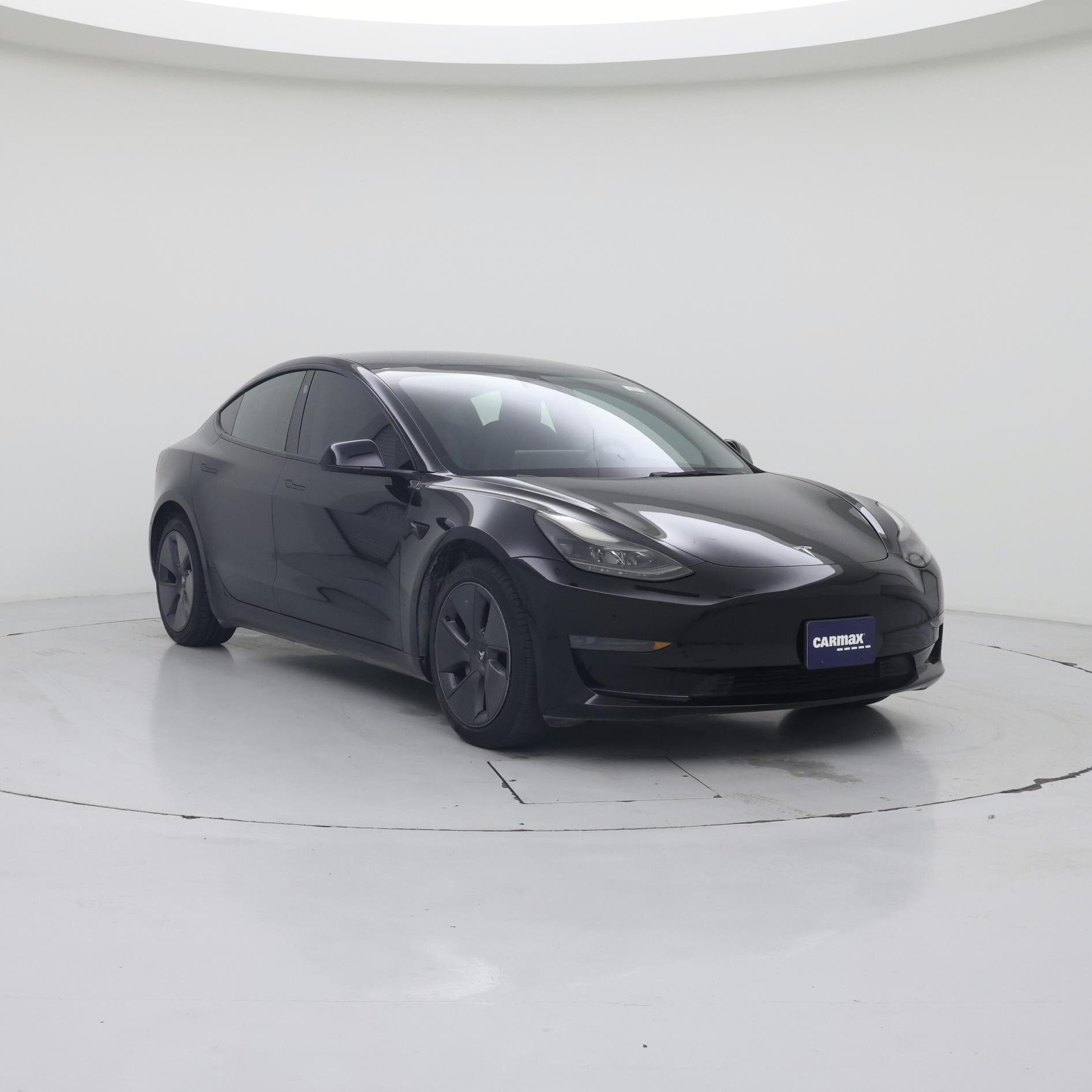 Black 2022 Tesla Model 3 Sedan Rear-Wheel Drive Automatic