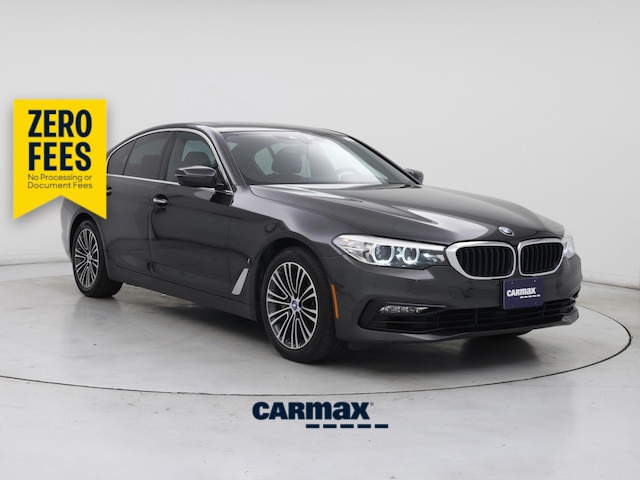 Gray 2018 BMW 5 Series Sedan Rear-Wheel Drive Automatic