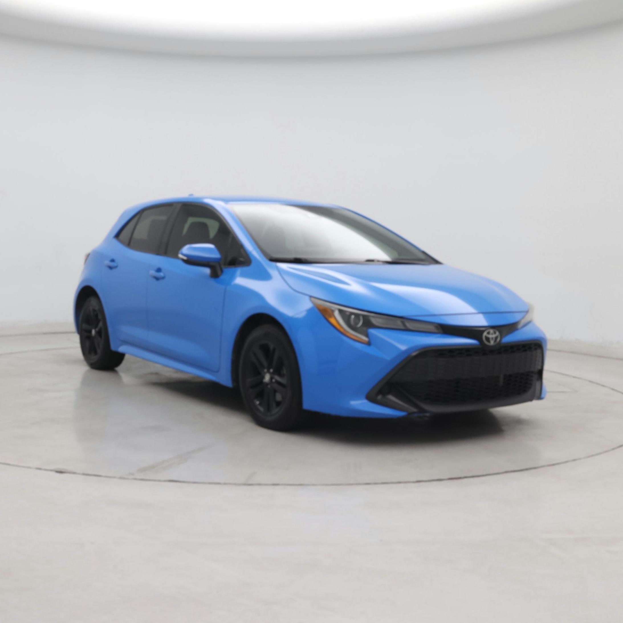 Blue 2020 Toyota Corolla Hatchback Hatchback Front-Wheel Drive Automatic