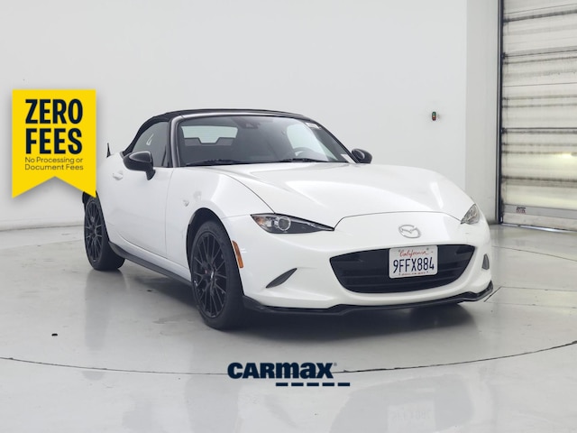 White 2023 Mazda MX-5 Miata Club RWD Convertible Rear-Wheel Drive Manual