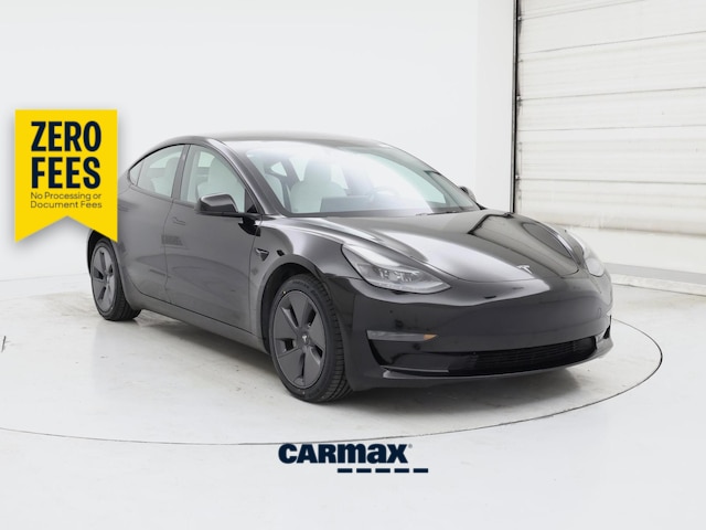 Black 2023 Tesla Model 3 Sedan Rear-Wheel Drive Automatic