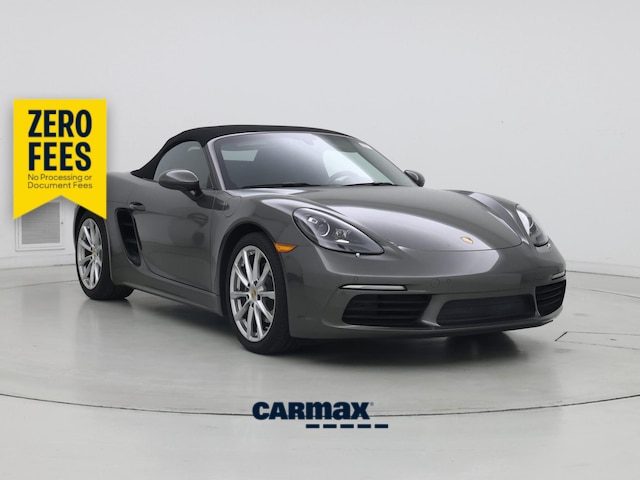 Gray 2018 Porsche 718 Boxster Convertible Rear-Wheel Drive Automatic