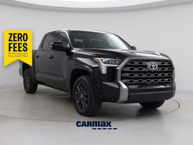 Black 2024 Toyota Tundra Platinum CrewMax Cab 4WD Pickup Truck Four-Wheel Drive Automatic