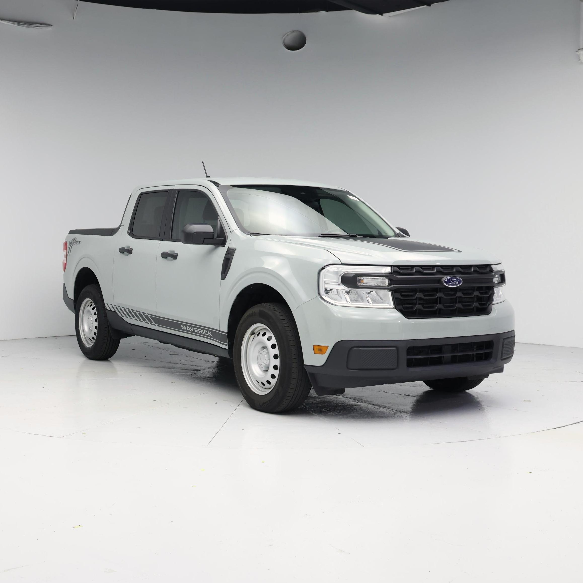 Gray 2024 Ford Maverick XL SuperCrew FWD Pickup Truck Front-Wheel Drive Automatic