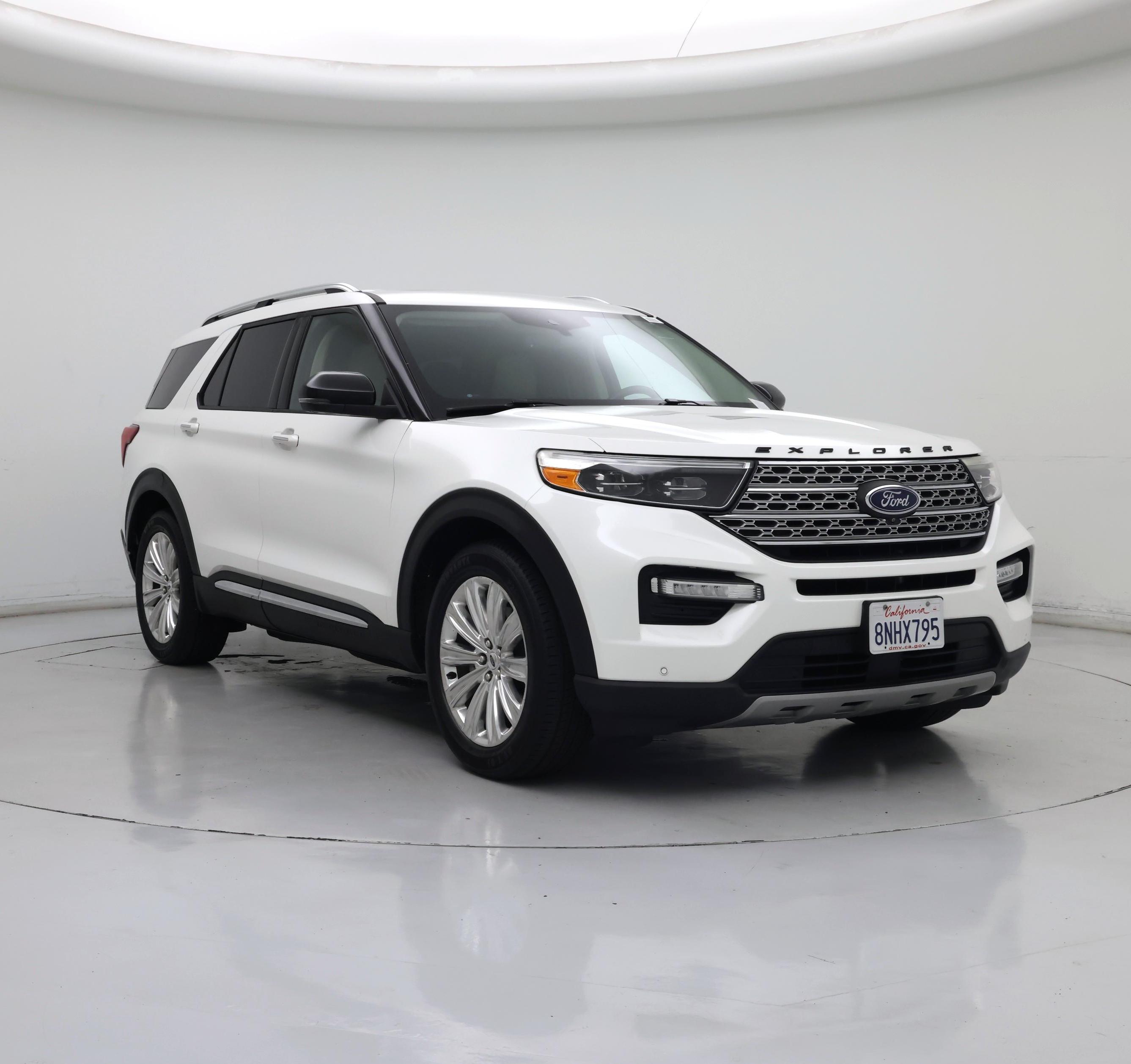 White 2020 Ford Explorer Limited RWD SUV / Crossover Rear-Wheel Drive Automatic
