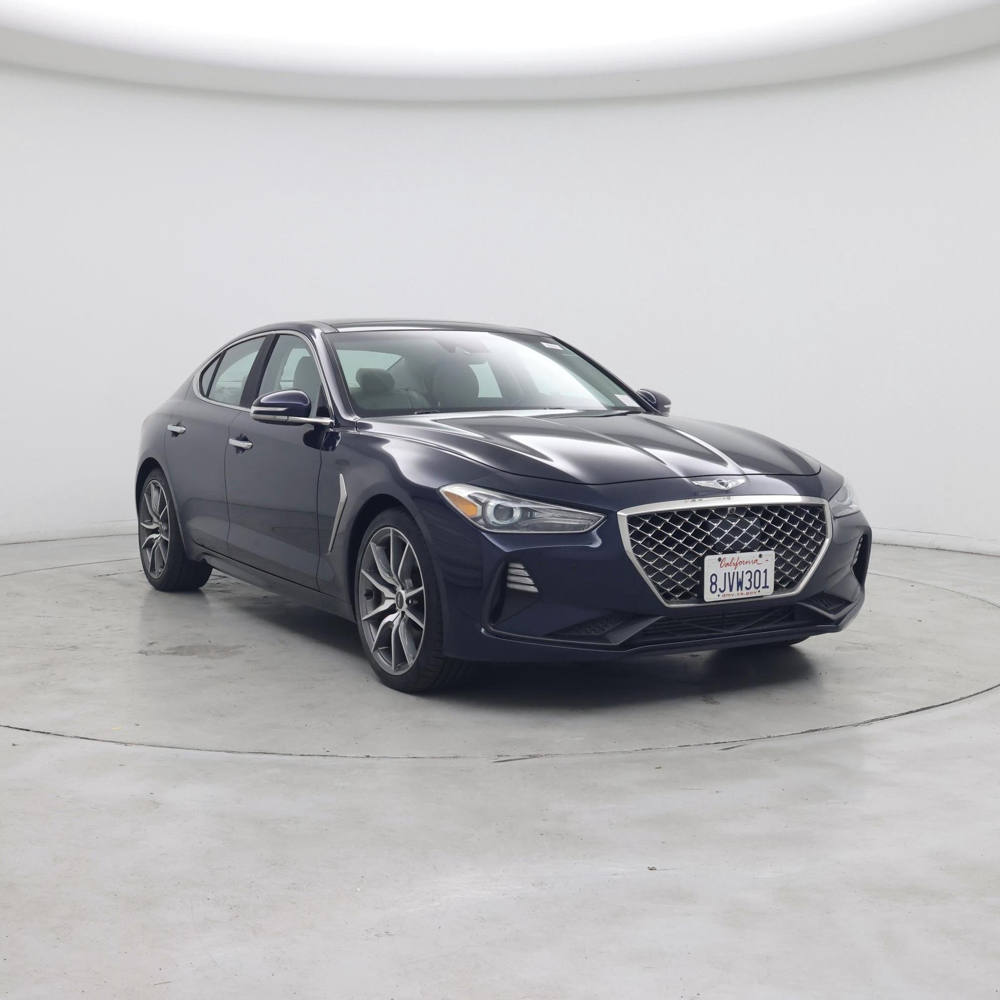 Blue 2019 Genesis G70 Sedan Rear-Wheel Drive Automatic