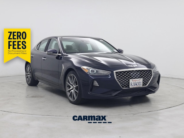Blue 2019 Genesis G70 Sedan Rear-Wheel Drive Automatic