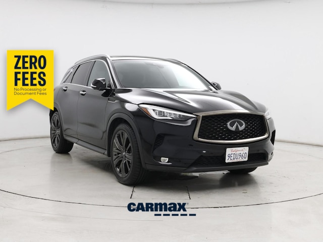 Black 2020 INFINITI QX50 SUV / Crossover All-Wheel Drive Automatic
