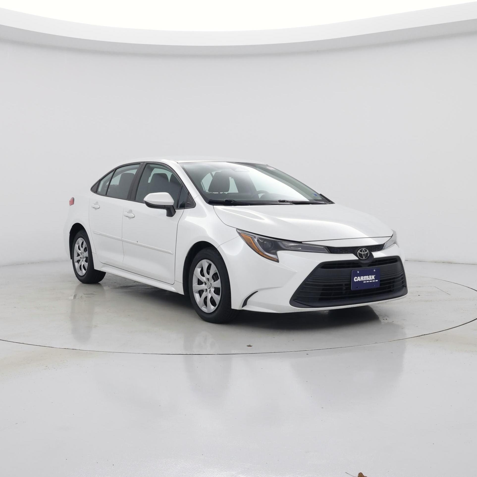 White 2023 Toyota Corolla LE FWD Sedan Front-Wheel Drive Automatic