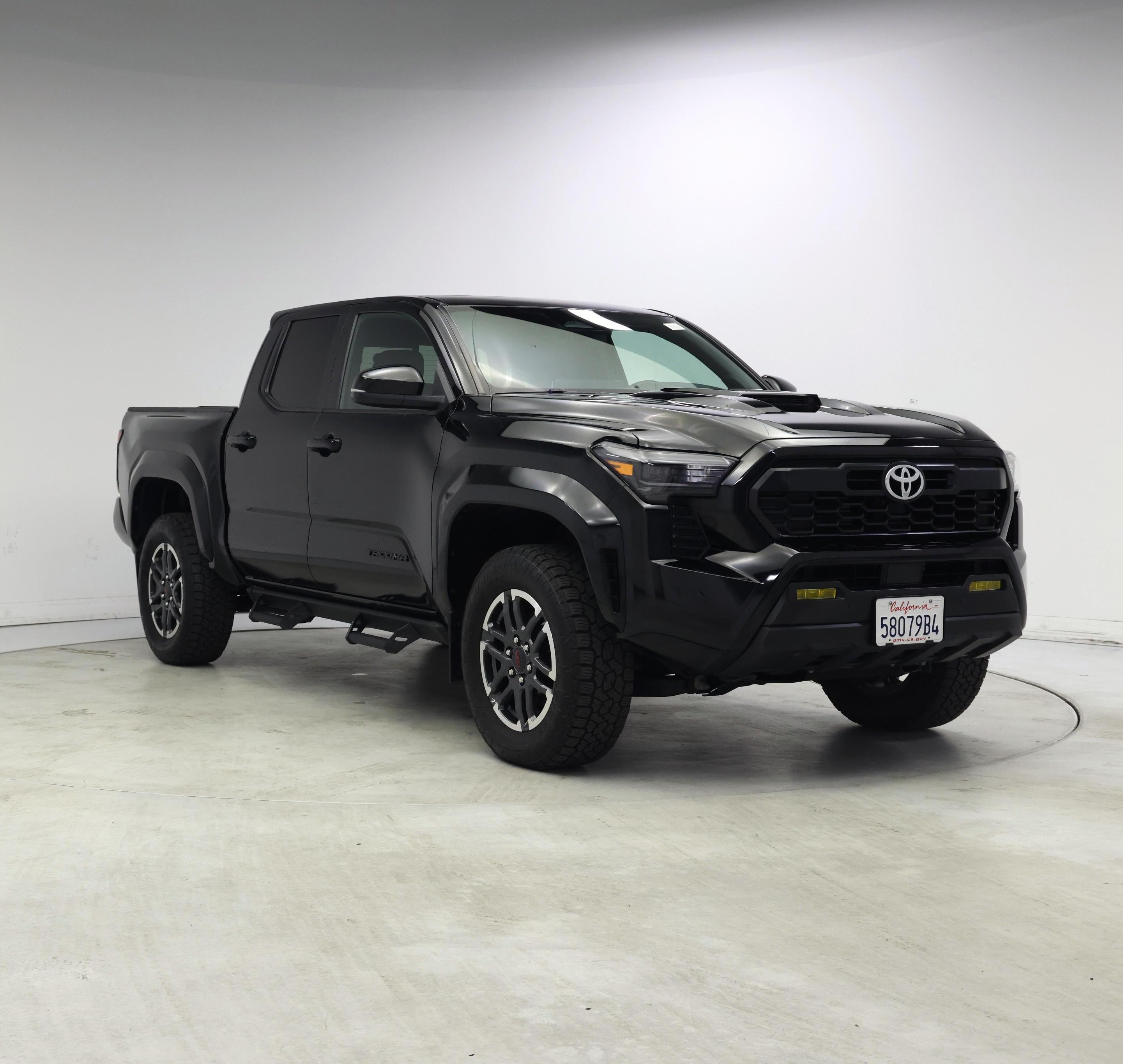 Black 2024 Toyota Tacoma TRD Sport Double Cab 4WD Pickup Truck Four-Wheel Drive Automatic