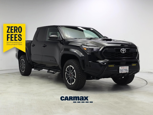 Black 2024 Toyota Tacoma TRD Sport Double Cab 4WD Pickup Truck Four-Wheel Drive Automatic