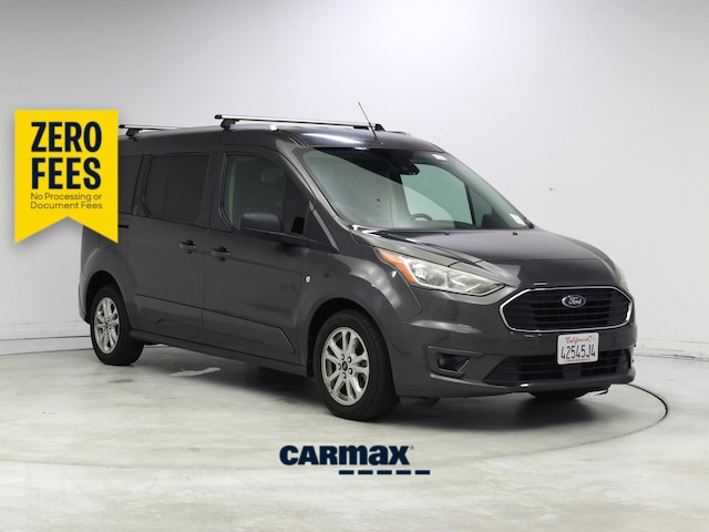 Gray 2019 Ford Transit Connect Wagon XLT LWB FWD with Rear Liftgate Van Front-Wheel Drive Automatic
