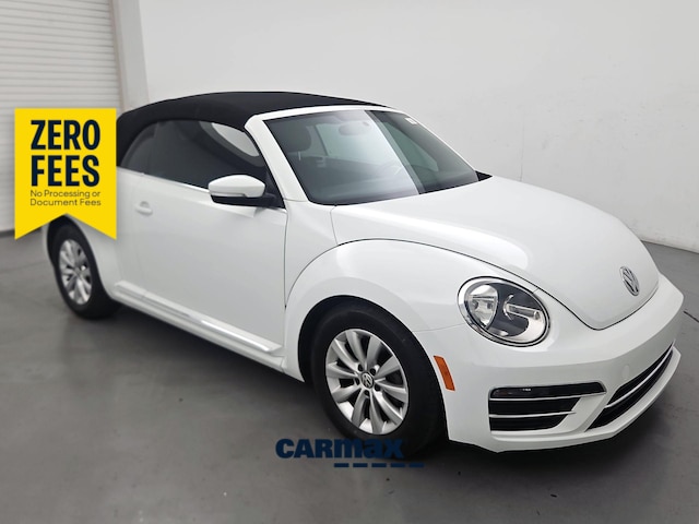 White 2019 Volkswagen Beetle 2.0T S Convertible FWD Convertible Front-Wheel Drive Automatic