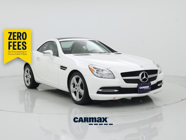 White 2015 Mercedes-Benz SLK Convertible Rear-Wheel Drive Automatic
