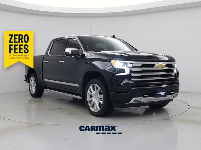 Black 2025 Chevrolet Silverado 1500 High Country Crew Cab 4WD Pickup Truck Four-Wheel Drive Automatic