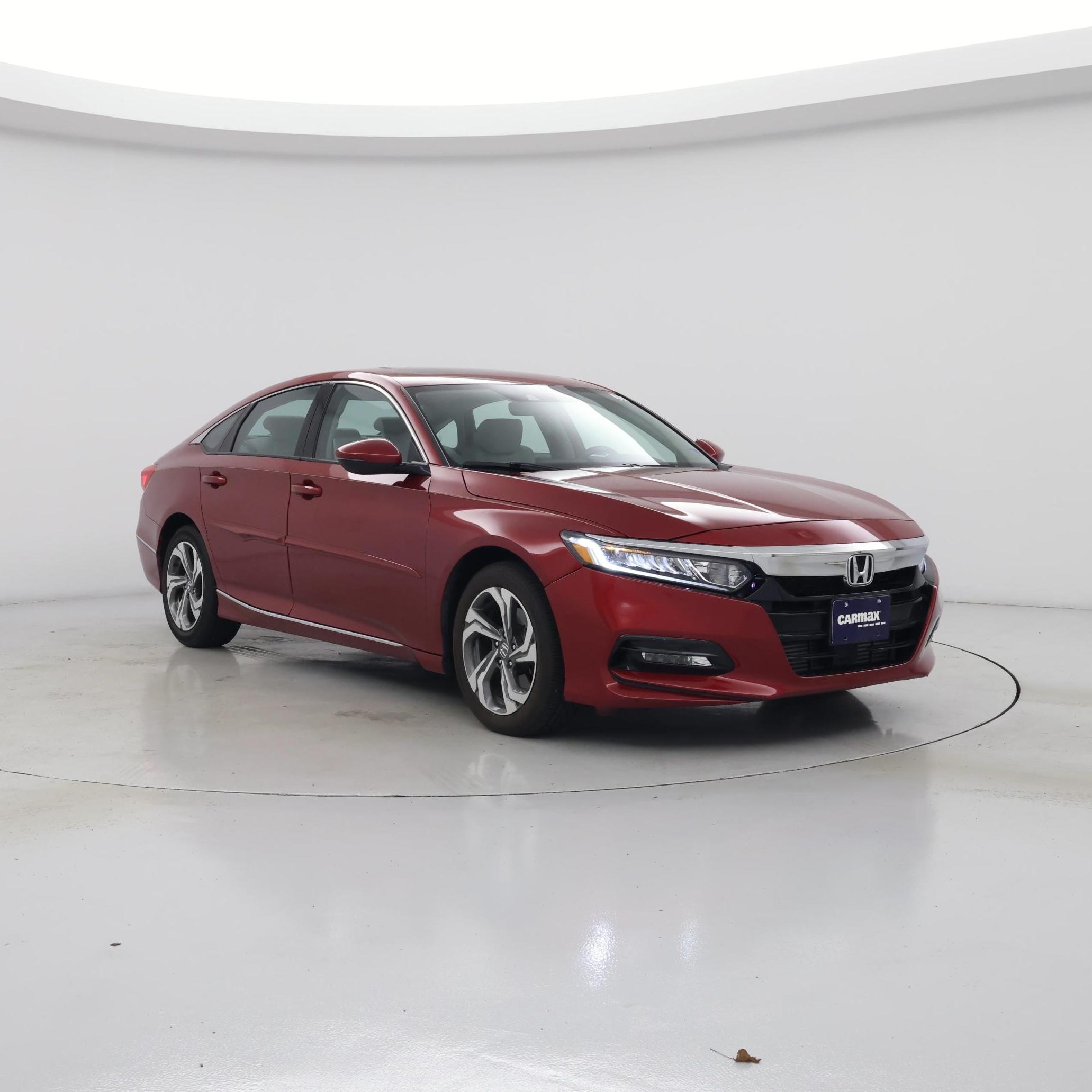 Red (Burgundy) 2018 Honda Accord 2.0T EX-L FWD Sedan Front-Wheel Drive Automatic