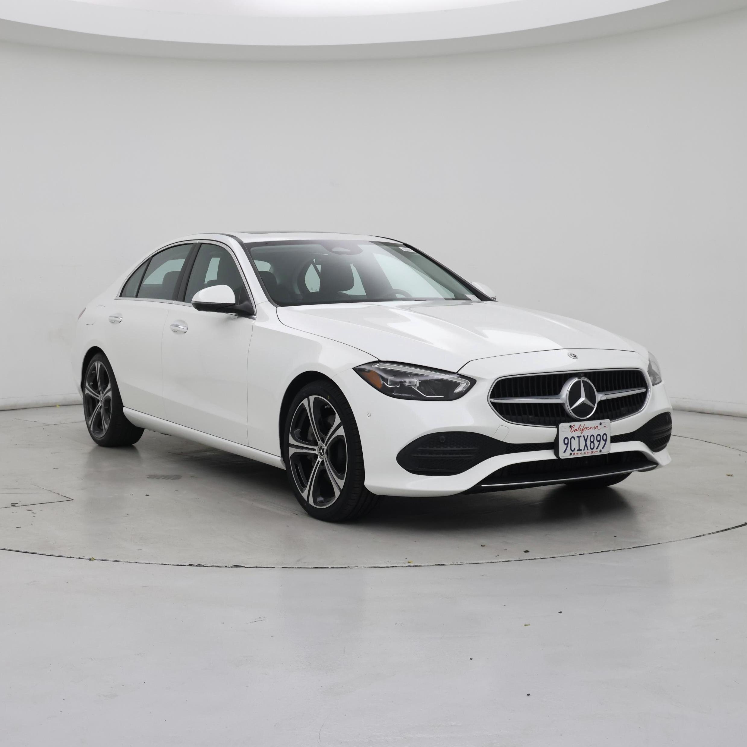 White 2022 Mercedes-Benz C-Class Sedan Rear-Wheel Drive Automatic
