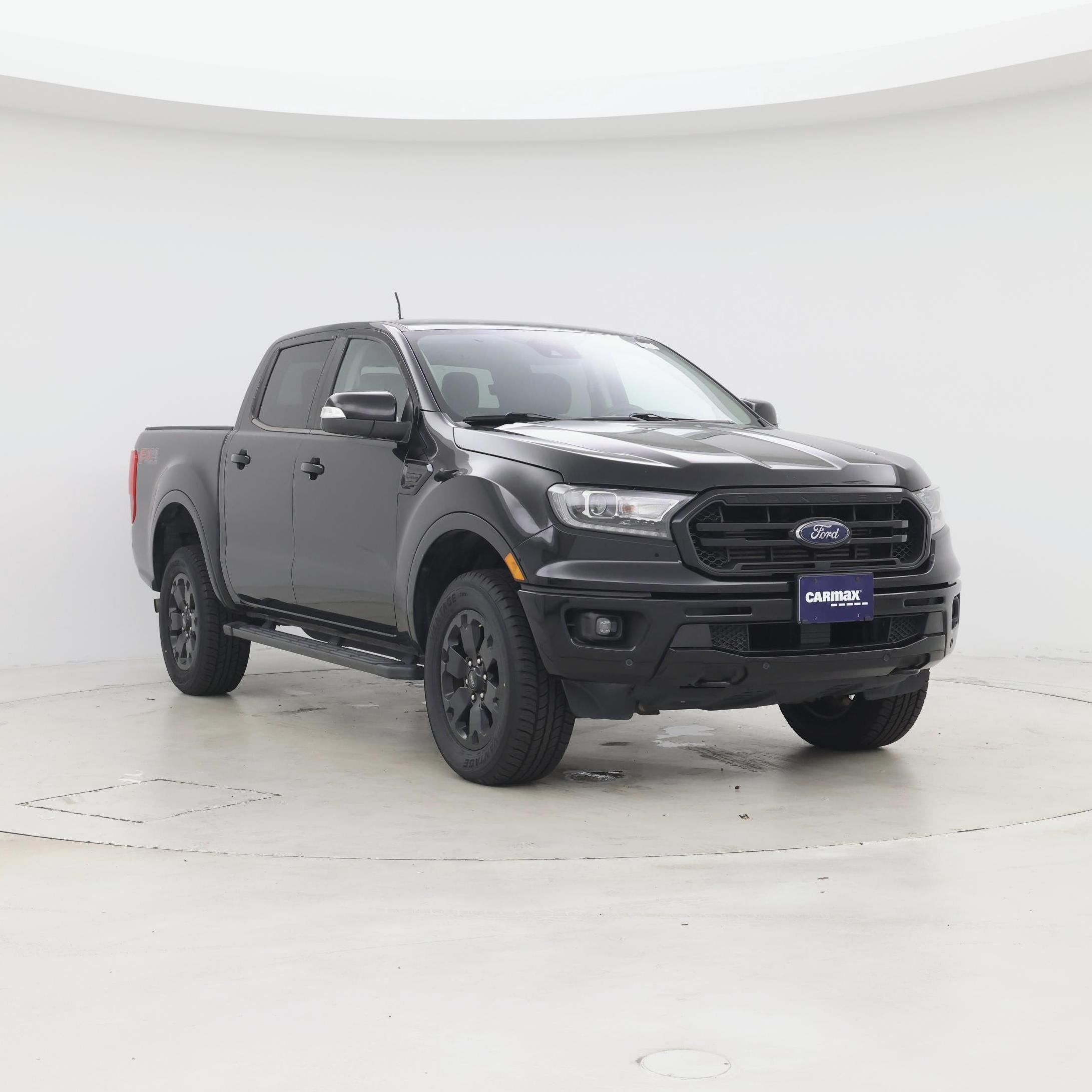 Black 2019 Ford Ranger Lariat SuperCrew 4WD Pickup Truck Four-Wheel Drive Automatic
