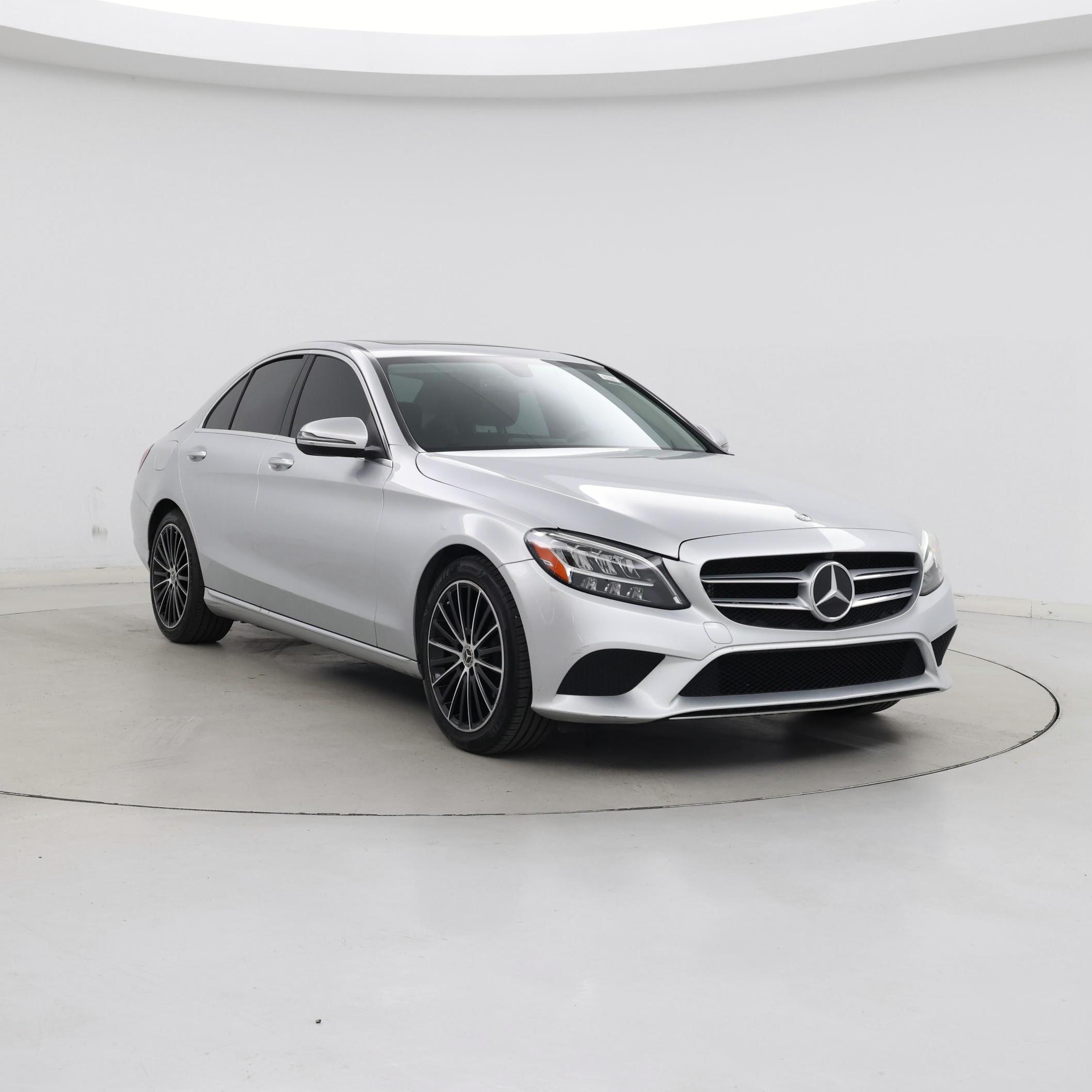 Silver 2021 Mercedes-Benz C-Class Sedan Rear-Wheel Drive Automatic