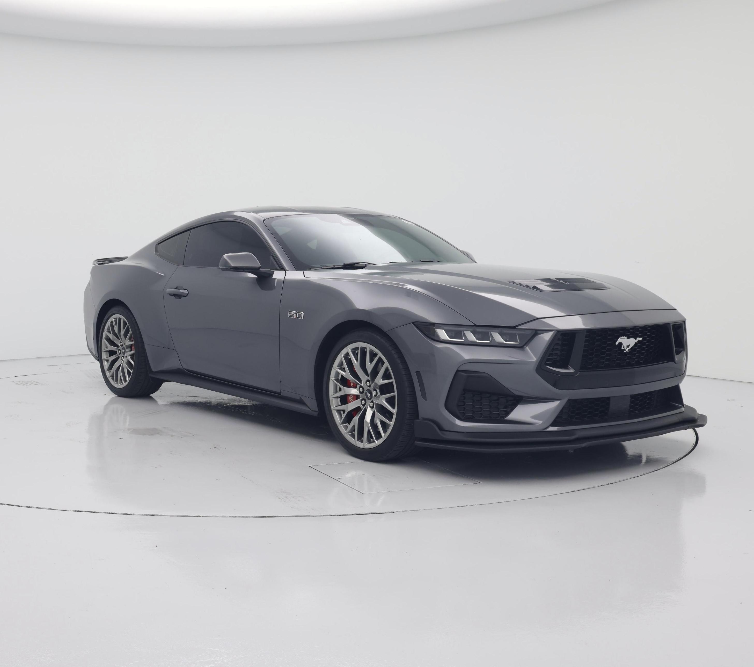 Gray 2024 Ford Mustang Coupe Rear-Wheel Drive Automatic