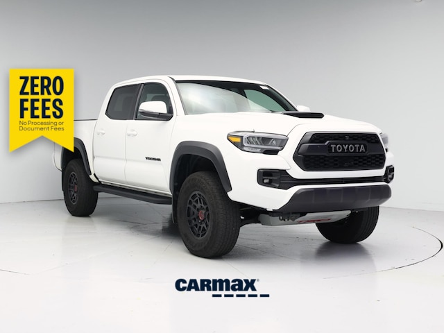 White 2022 Toyota Tacoma TRD Pro Double Cab 4WD Pickup Truck Four-Wheel Drive Automatic