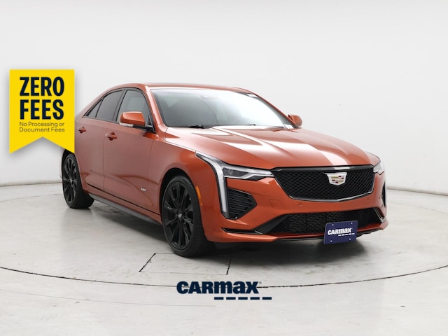 Orange 2020 Cadillac CT4 V-Series AWD Sedan All-Wheel Drive Automatic