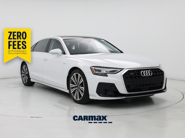 White 2022 Audi A8 L 3.0T quattro Sedan All-Wheel Drive Automatic