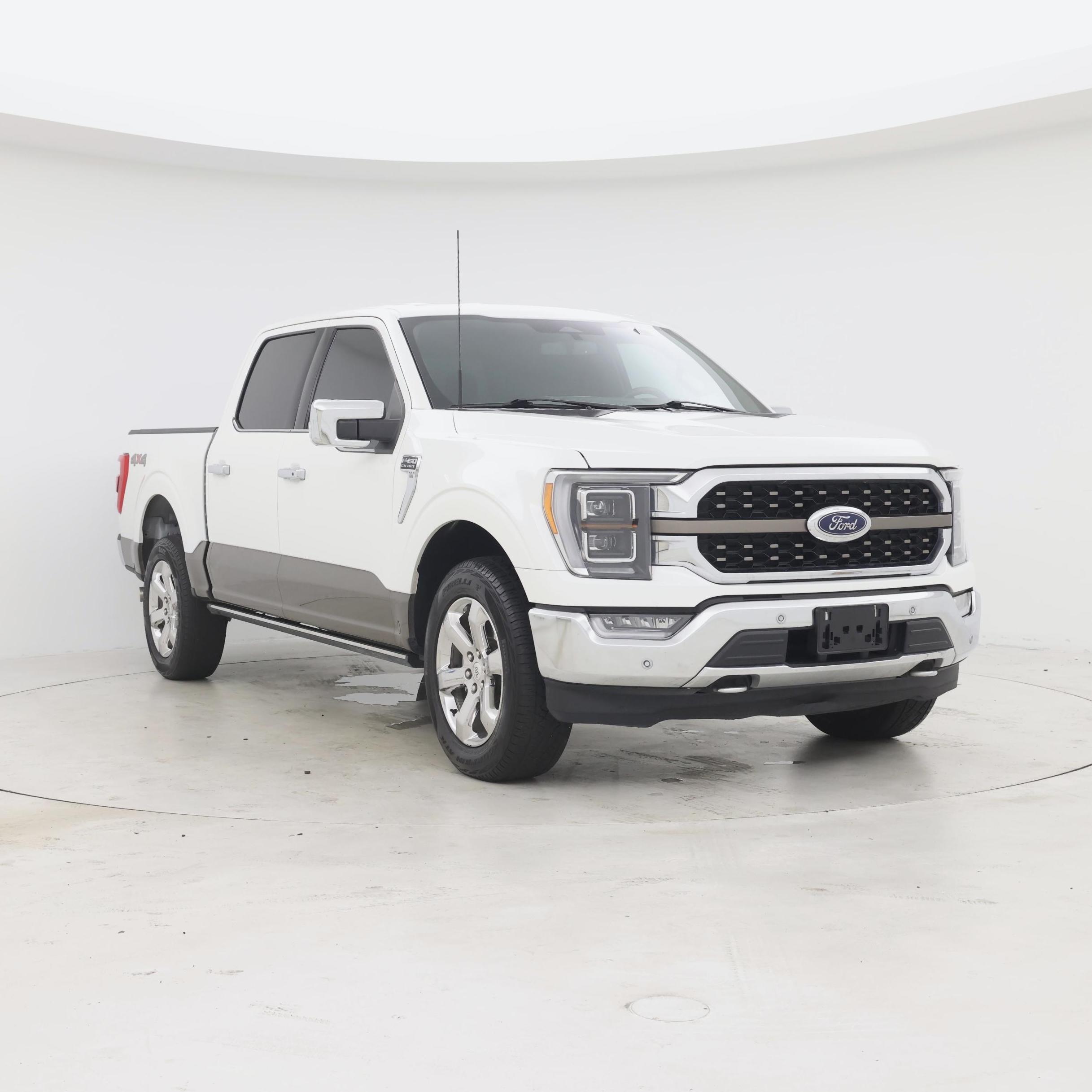 White 2023 Ford F-150 King Ranch SuperCrew 4WD Pickup Truck Four-Wheel Drive Automatic