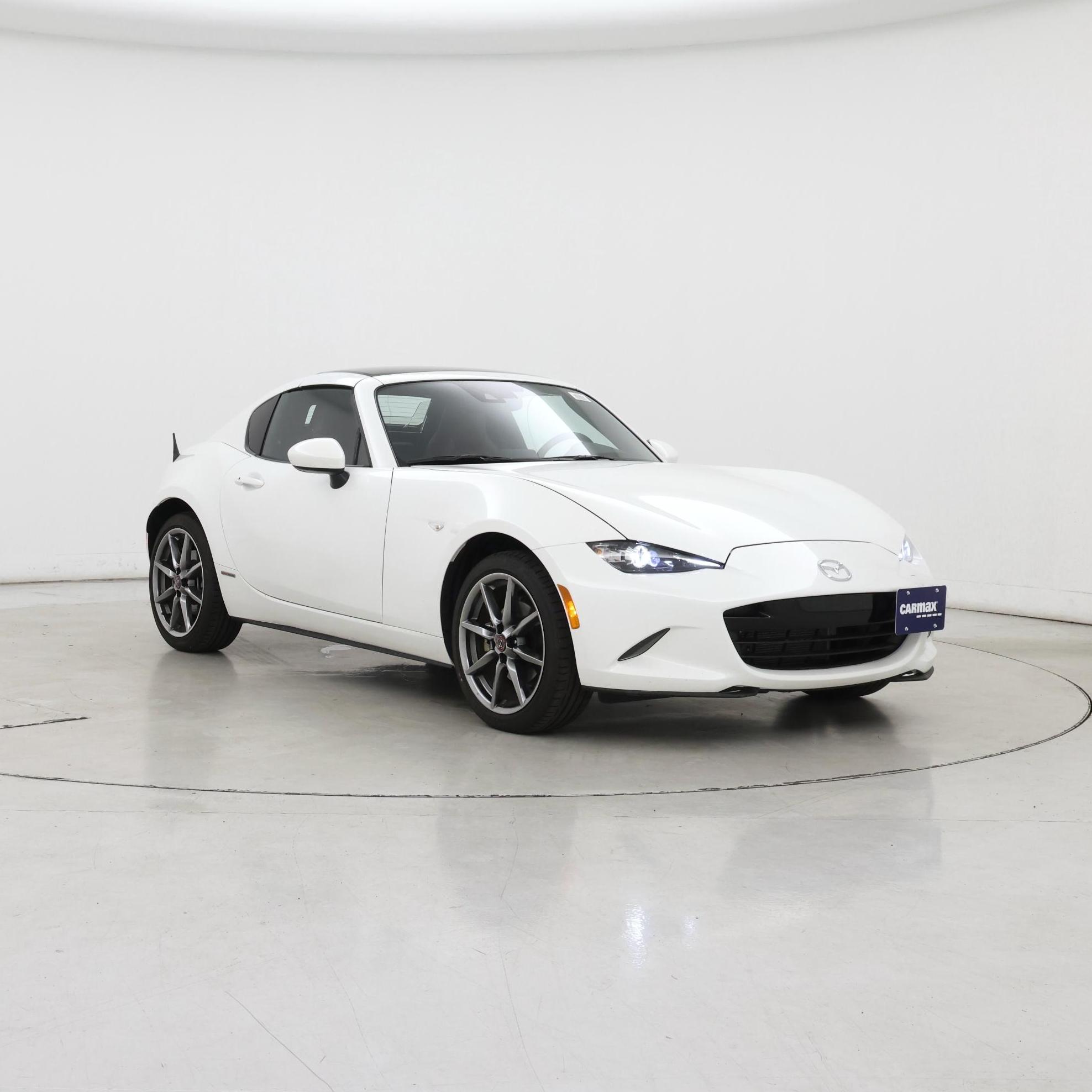 White 2020 Mazda MX-5 Miata Convertible Rear-Wheel Drive Manual