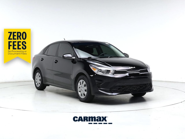 Black 2023 Kia Rio S FWD Sedan Front-Wheel Drive Automatic