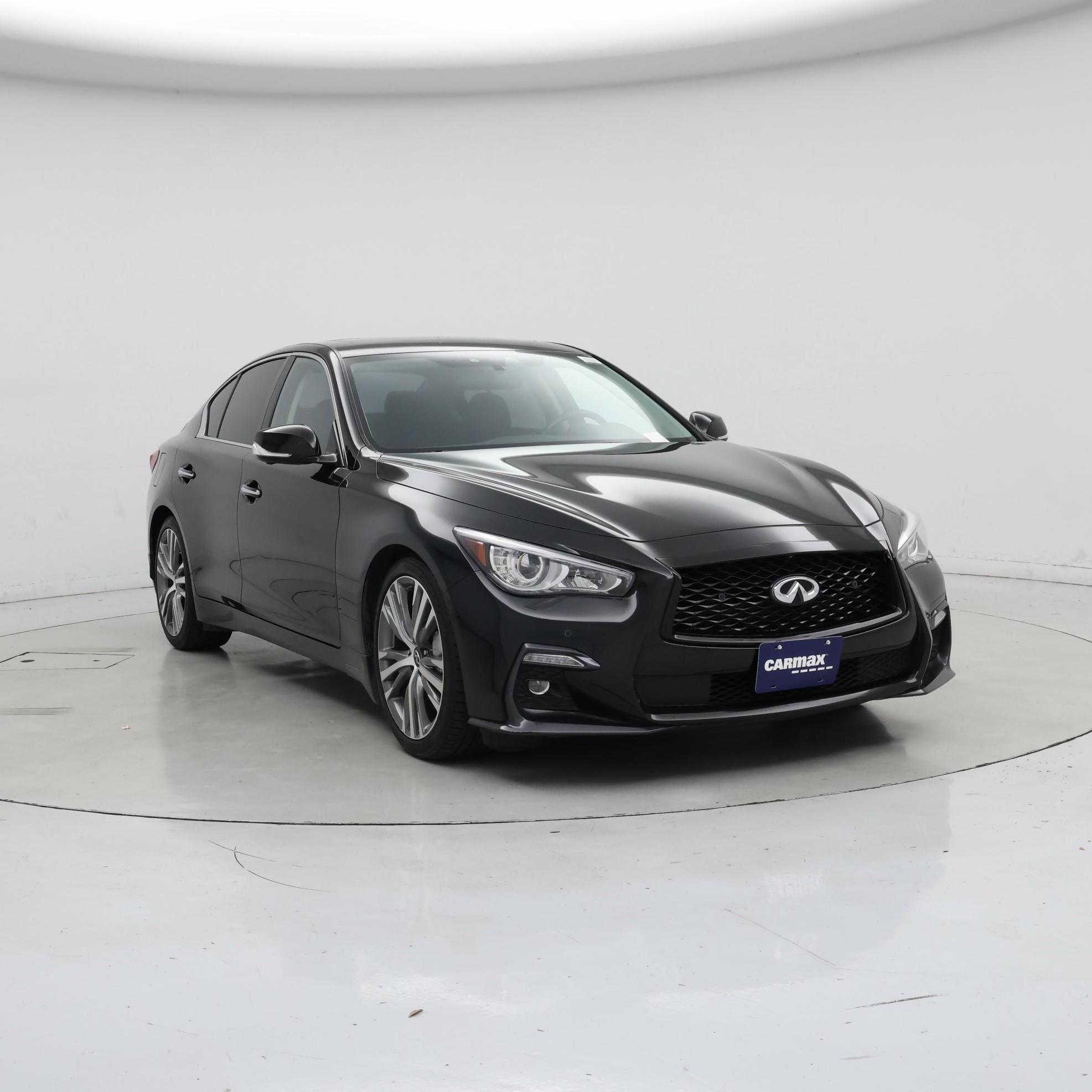 Black 2020 INFINITI Q50 Sedan Rear-Wheel Drive Automatic
