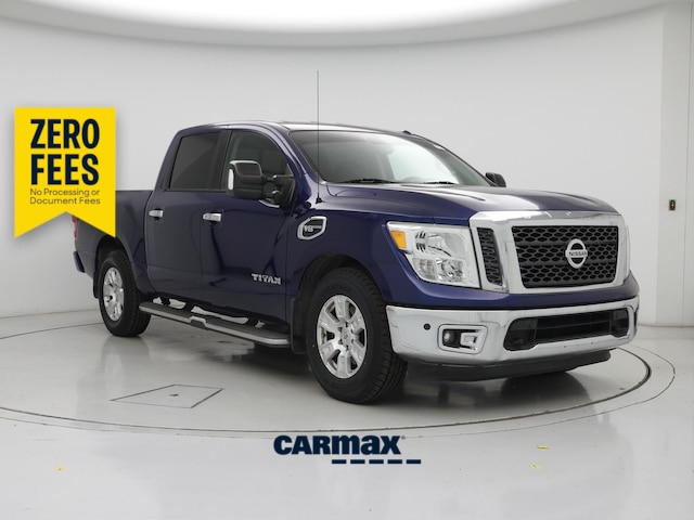 Blue 2017 Nissan Titan Pickup Truck 4X2 Automatic