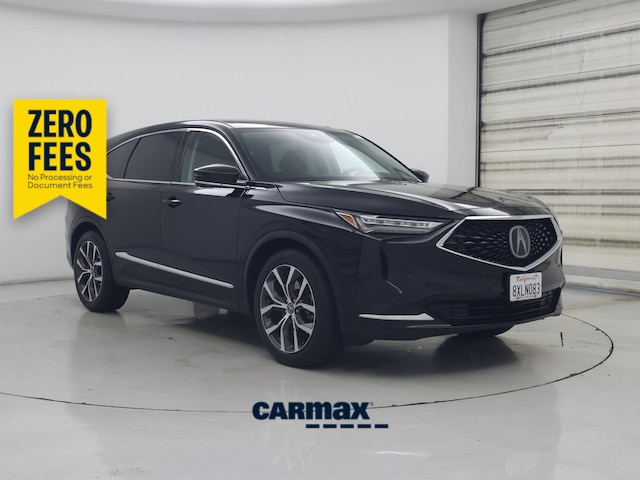 Black 2022 Acura MDX FWD with Technology Package SUV / Crossover Front-Wheel Drive Automatic