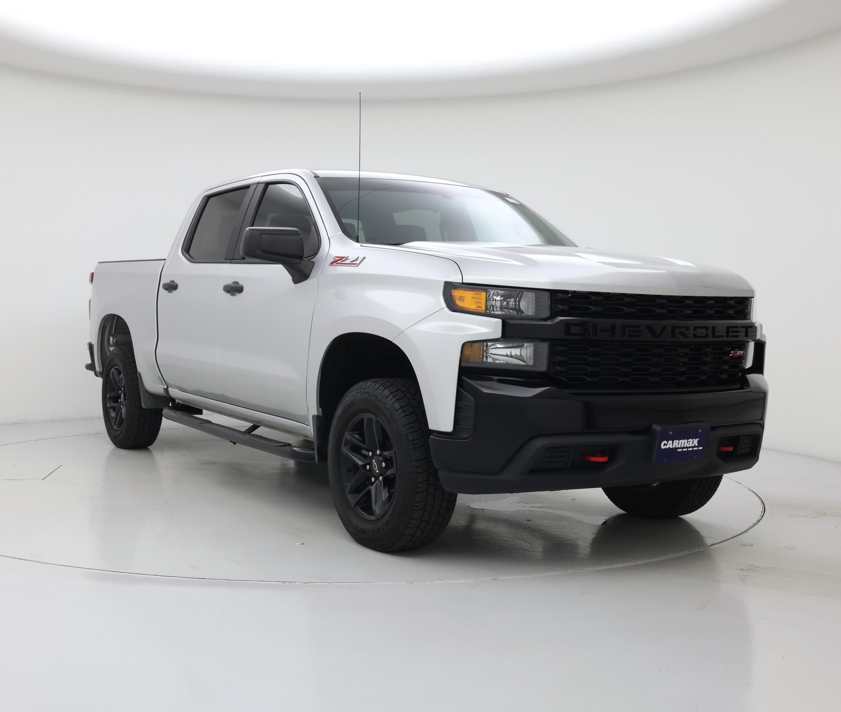Silver 2019 Chevrolet Silverado 1500 Pickup Truck Four-Wheel Drive Automatic