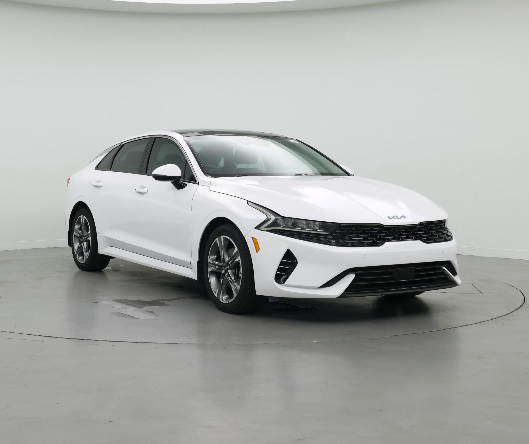 White 2024 Kia K5 Sedan Front-Wheel Drive Automatic