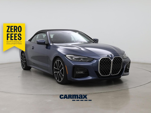 Blue 2022 BMW 4 Series Convertible Rear-Wheel Drive Automatic