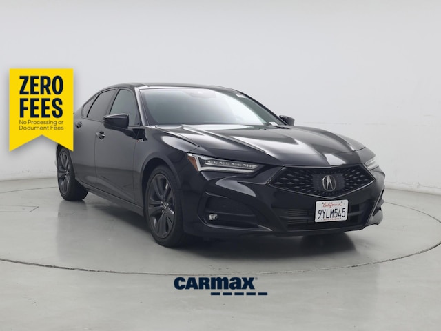 Black 2023 Acura TLX FWD with A-Spec Package Sedan Front-Wheel Drive Automatic