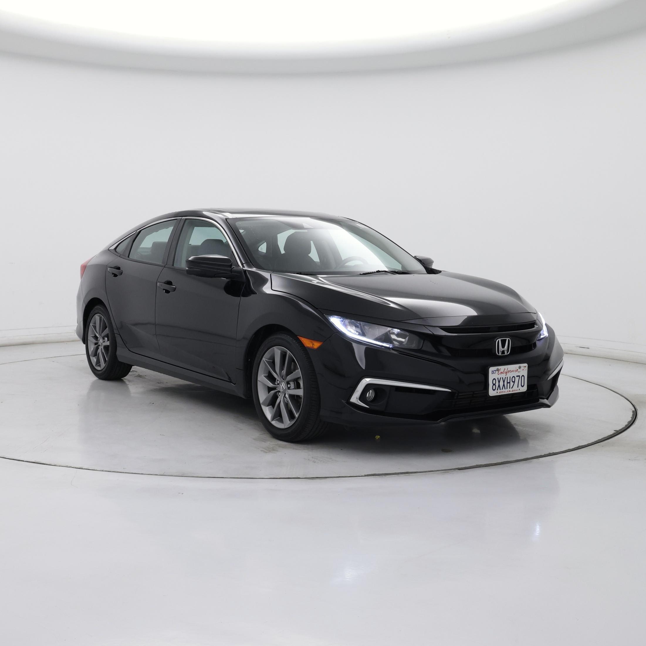Black 2019 Honda Civic EX-L FWD Sedan Front-Wheel Drive Automatic