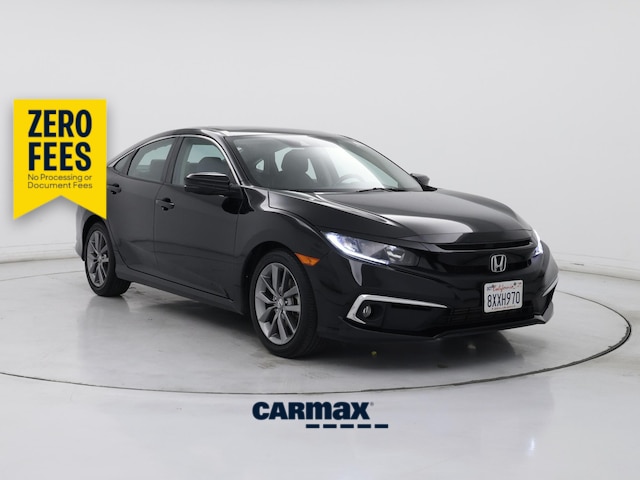 Black 2019 Honda Civic EX-L FWD Sedan Front-Wheel Drive Automatic