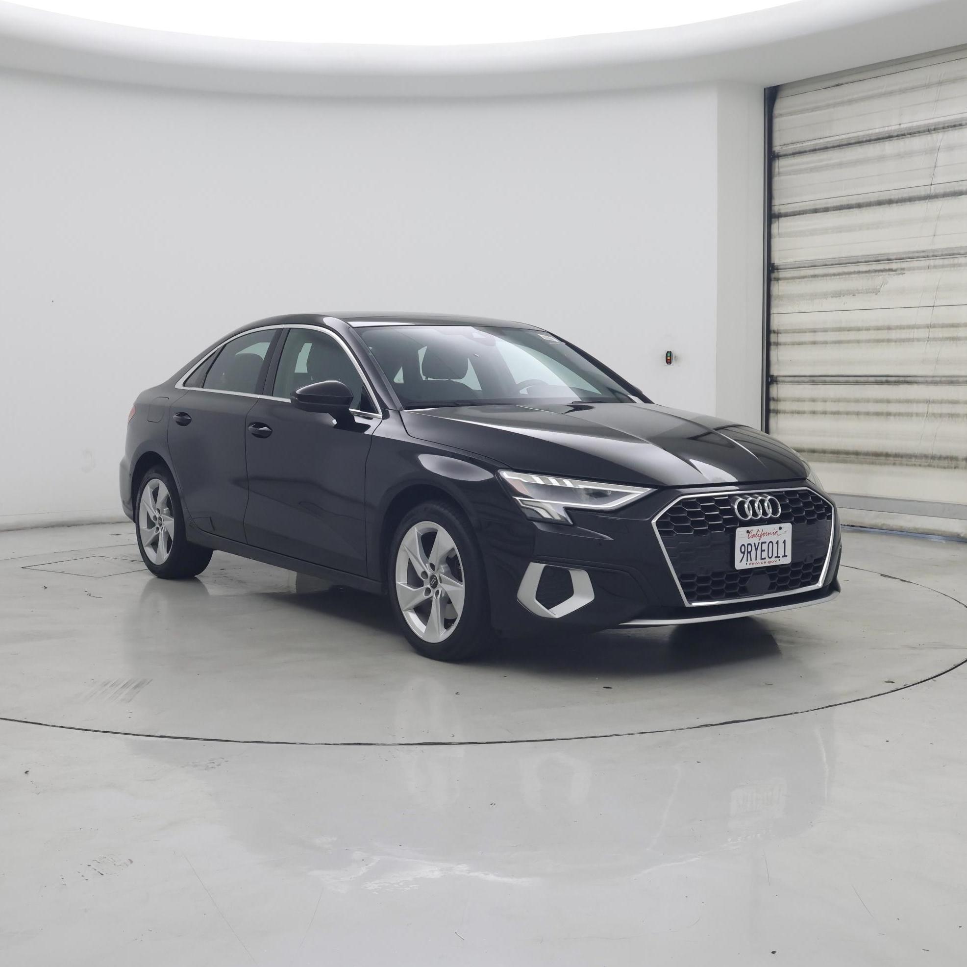 Black 2023 Audi A3 Sedan Front-Wheel Drive Automatic
