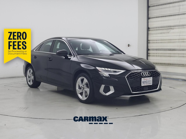 Black 2023 Audi A3 Sedan Front-Wheel Drive Automatic